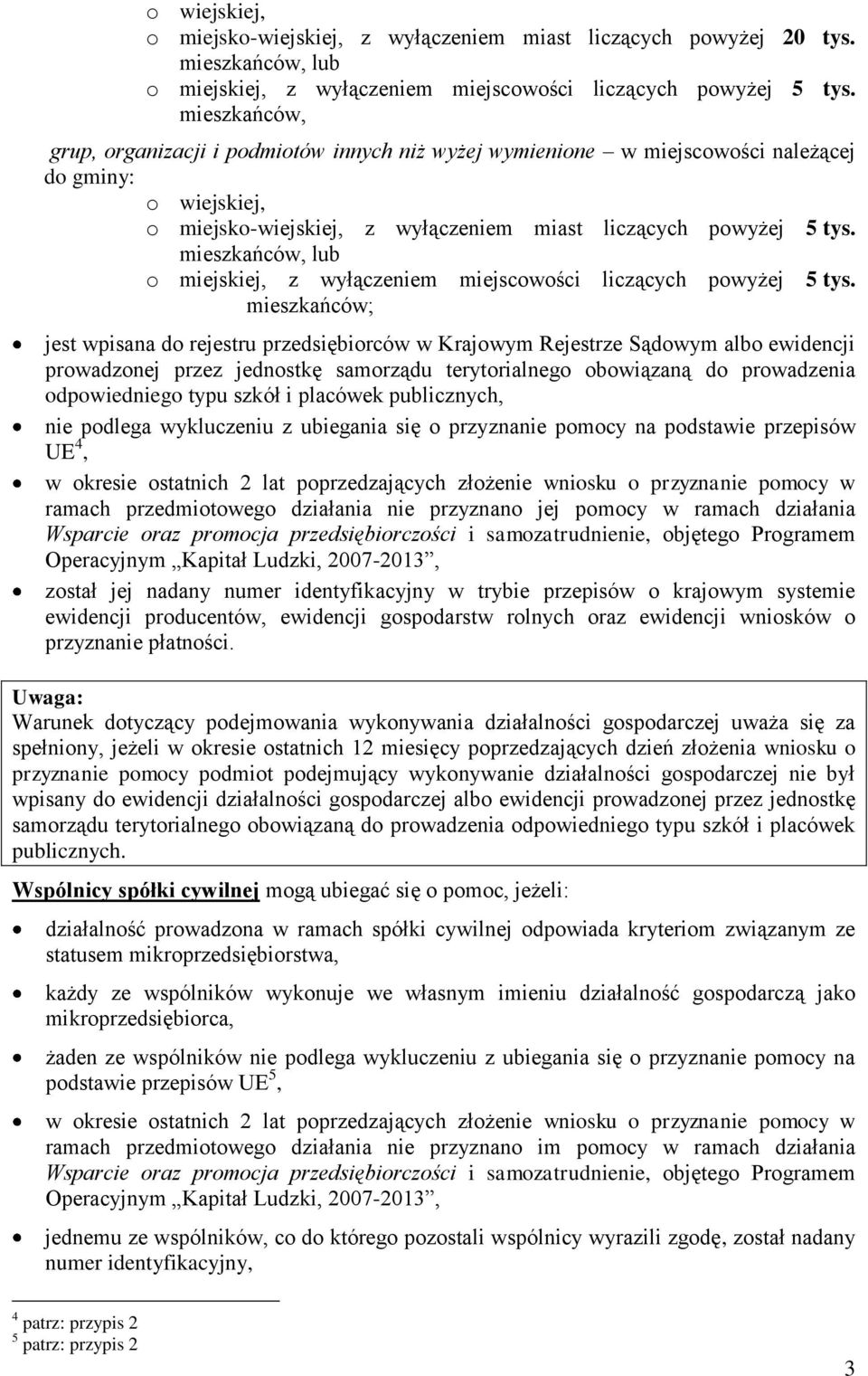 o miejskiej, z wyłączeniem miejscowości liczących powyżej 5 tys.