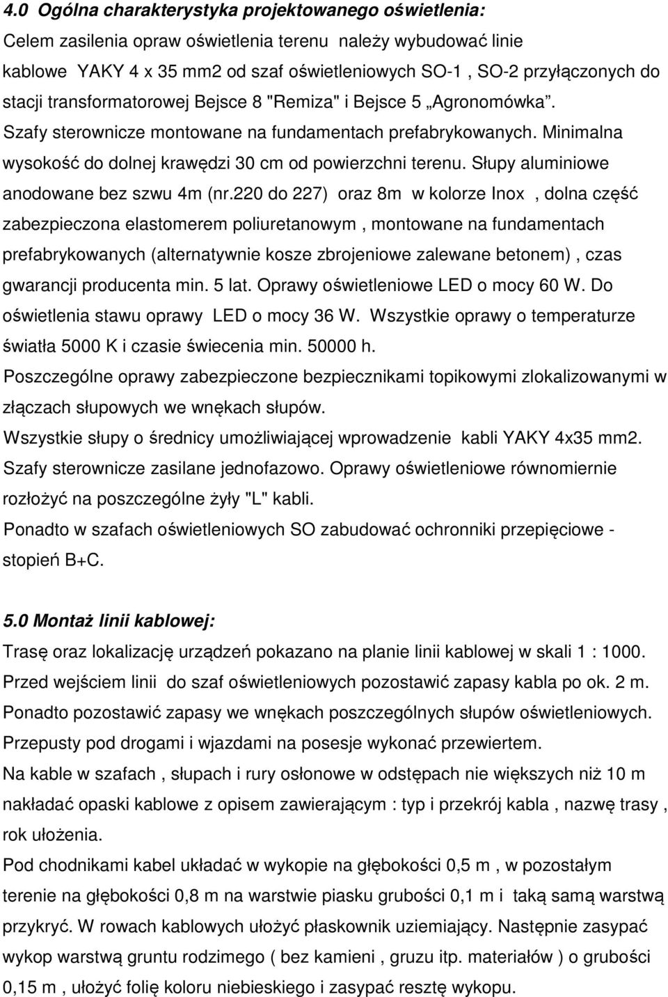 Słupy aluminiowe anodowane bez szwu 4m (nr.