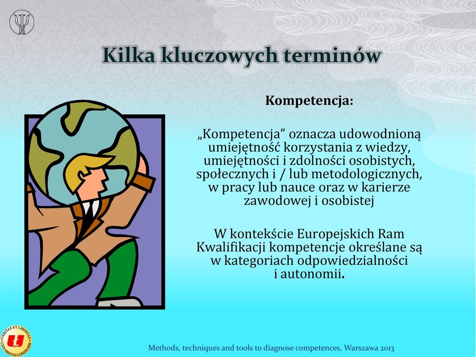 karierze zawodowej i osobistej W kontekście Europejskich Ram Kwalifikacji kompetencje określane są w