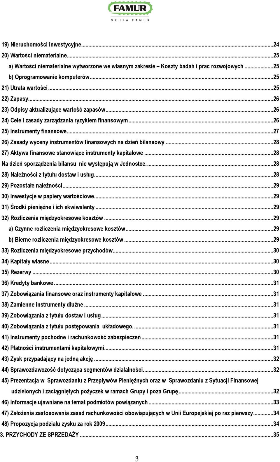 ..27 26) Zasady wyceny instrumentów finansowych na dzień bilansowy...28 27) Aktywa finansowe stanowiące instrumenty kapitałowe...28 Na dzień sporządzenia bilansu nie występują w Jednostce.