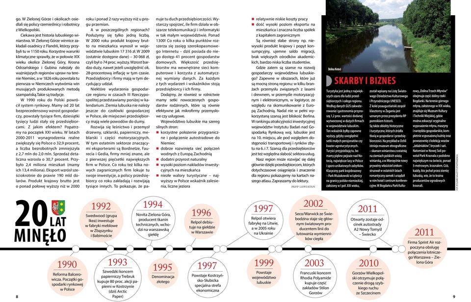 Korzystne warunki klimatyczne sprawiły, że w połowie XIX wieku okolice Zielonej Góry, Krosna Odrzańskiego i Gubina należały do ważniejszych regionów upraw na terenie Niemiec, a w 1826 roku powstała