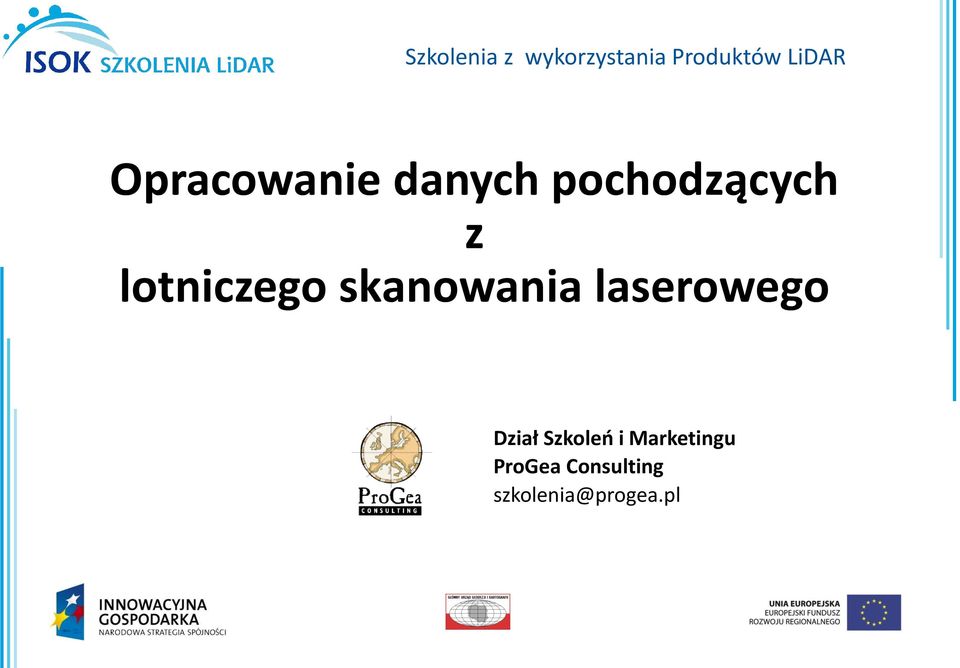 lotniczego skanowania laserowego Dział