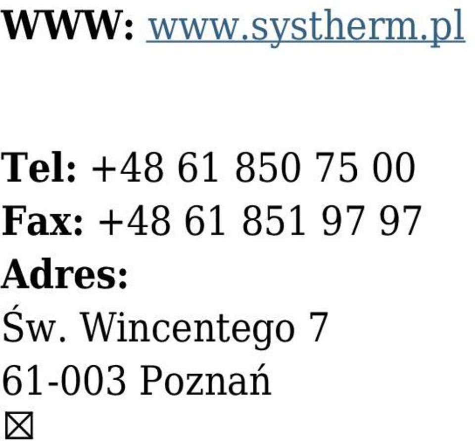 Fax: +48 61 851 97 97