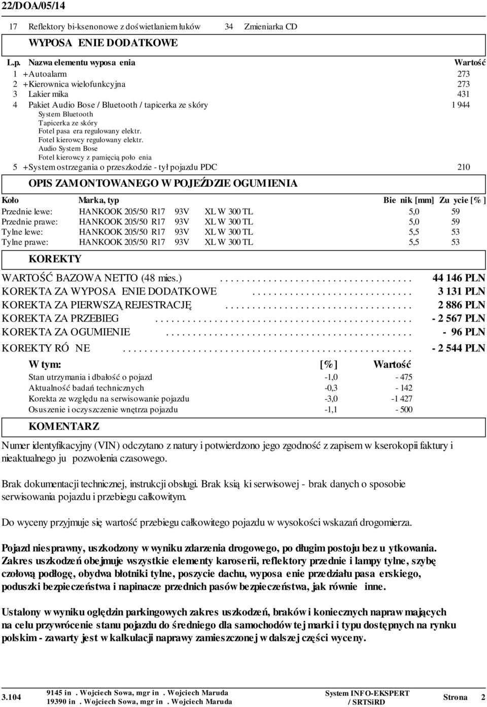 Fotel pasażera regulowany elektr. Fotel kierowcy regulowany elektr.