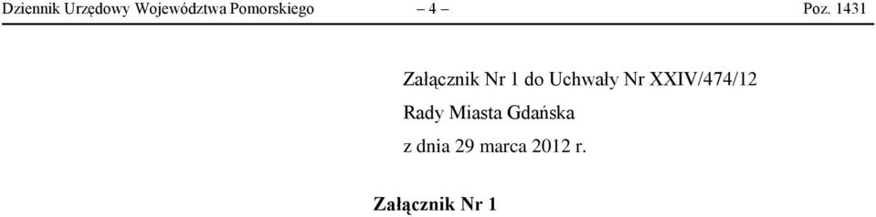 1431 Załącznik Nr 1 do Uchwały Nr