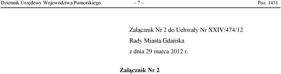 1431 Załącznik Nr 2 do Uchwały Nr