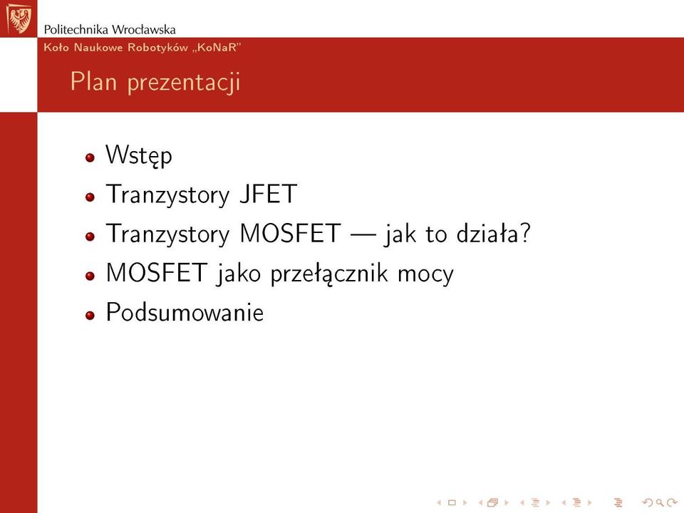 MOSFET jak to dziaªa?