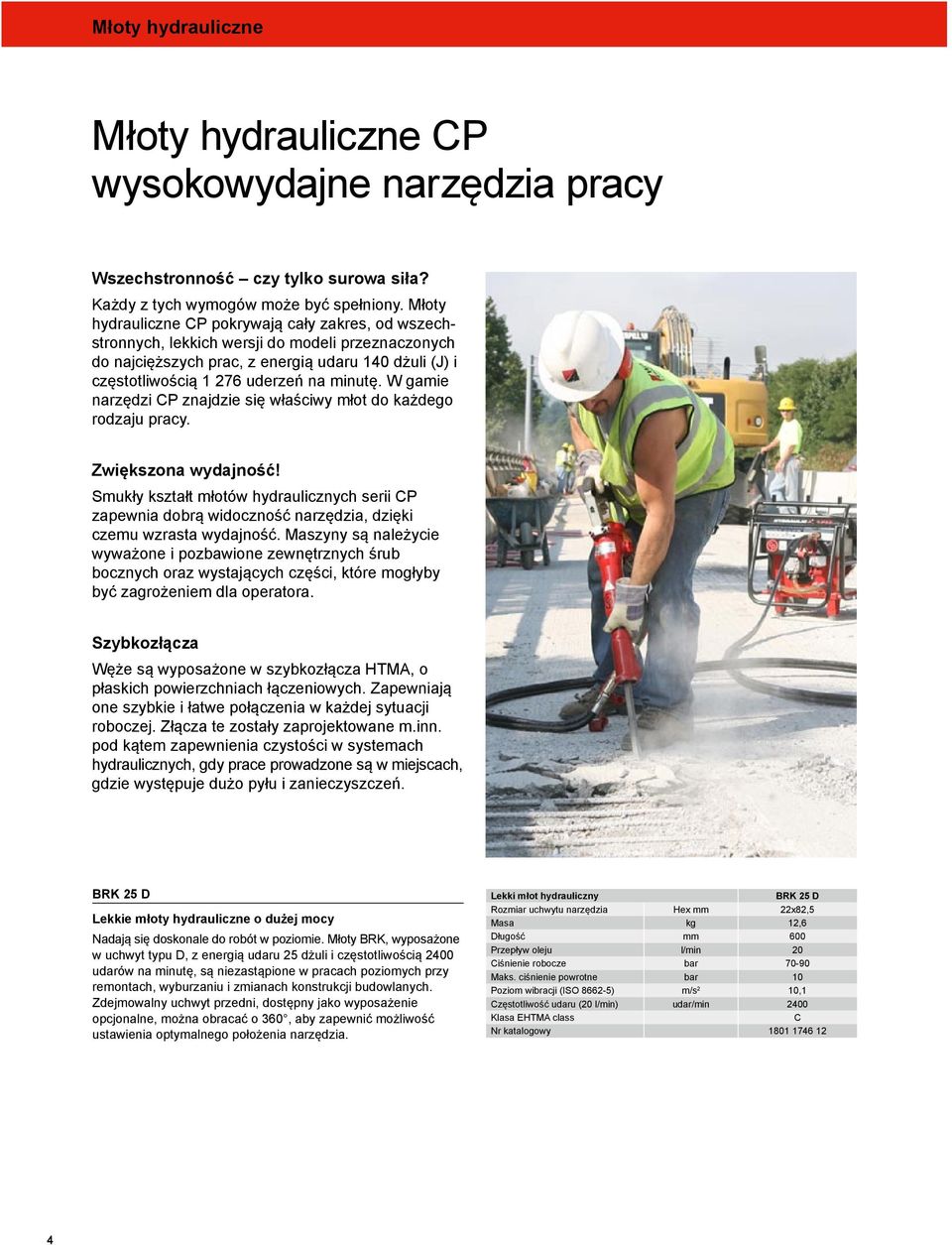 W gamie narzędzi CP znajdzie się właściwy młot do każdego rodzaju pracy. Zwiększona wydajność!