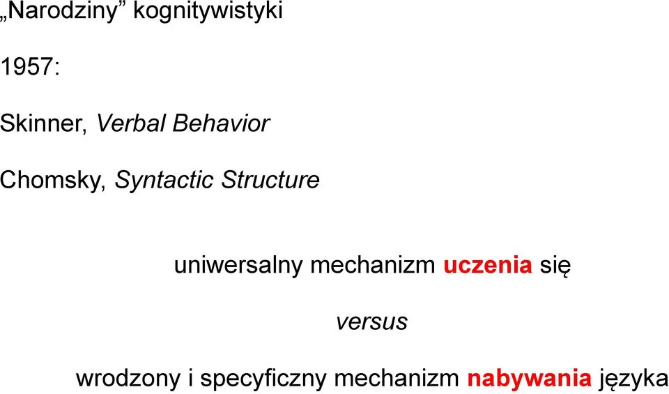 Structure uniwersalny mechanizm uczenia się