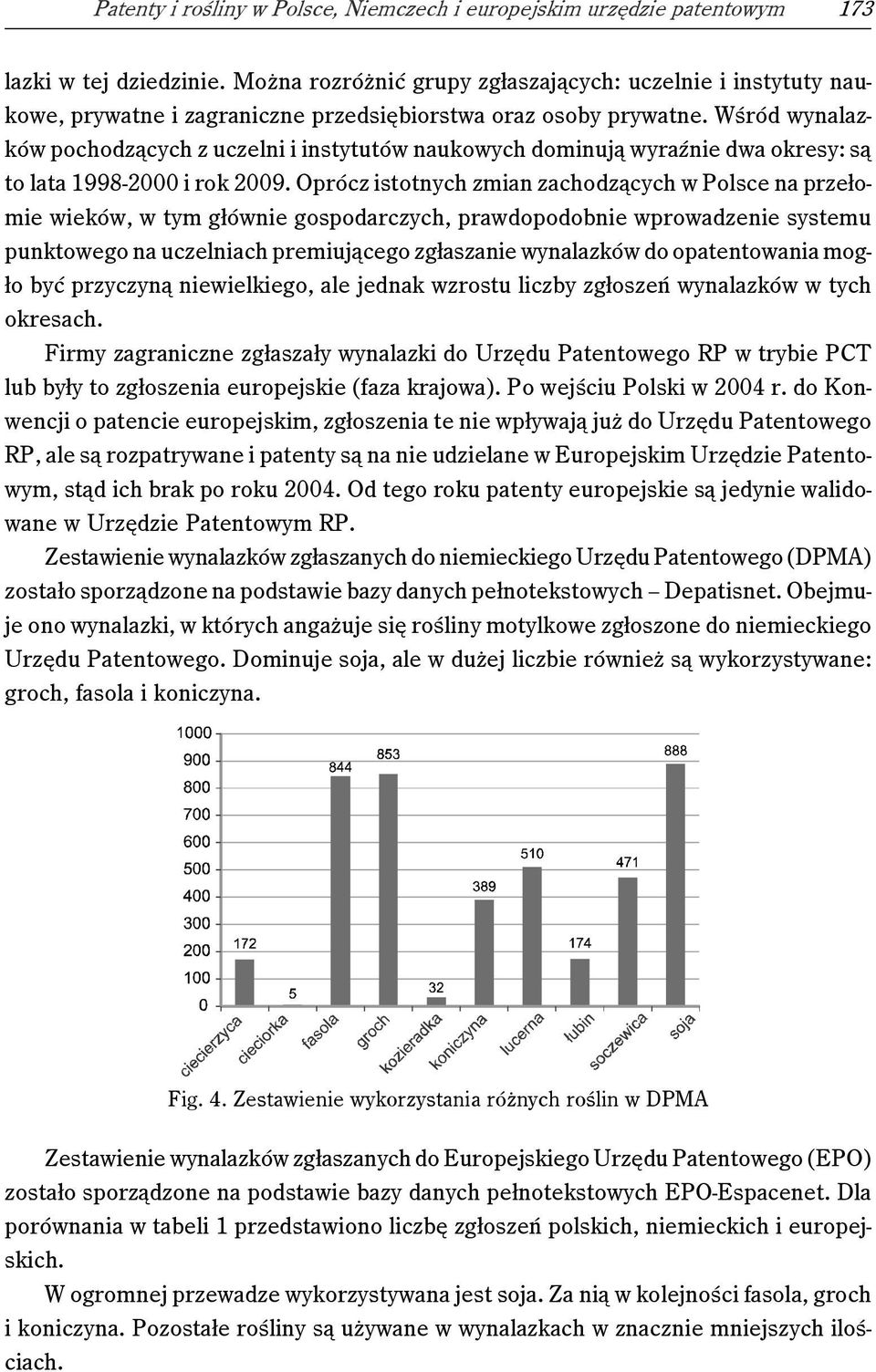 Wśród wynalazków pochodzących z uczelni i instytutów naukowych dominują wyraźnie dwa okresy: są to lata 1998-2000 i rok 2009.