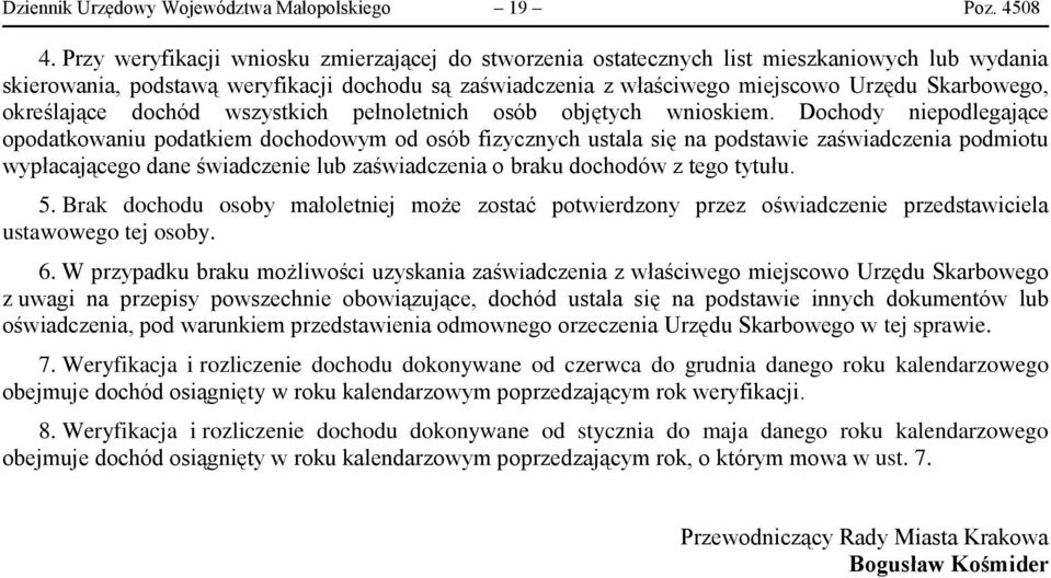 określające dochód wszystkich pełnoletnich osób objętych wnioskiem.