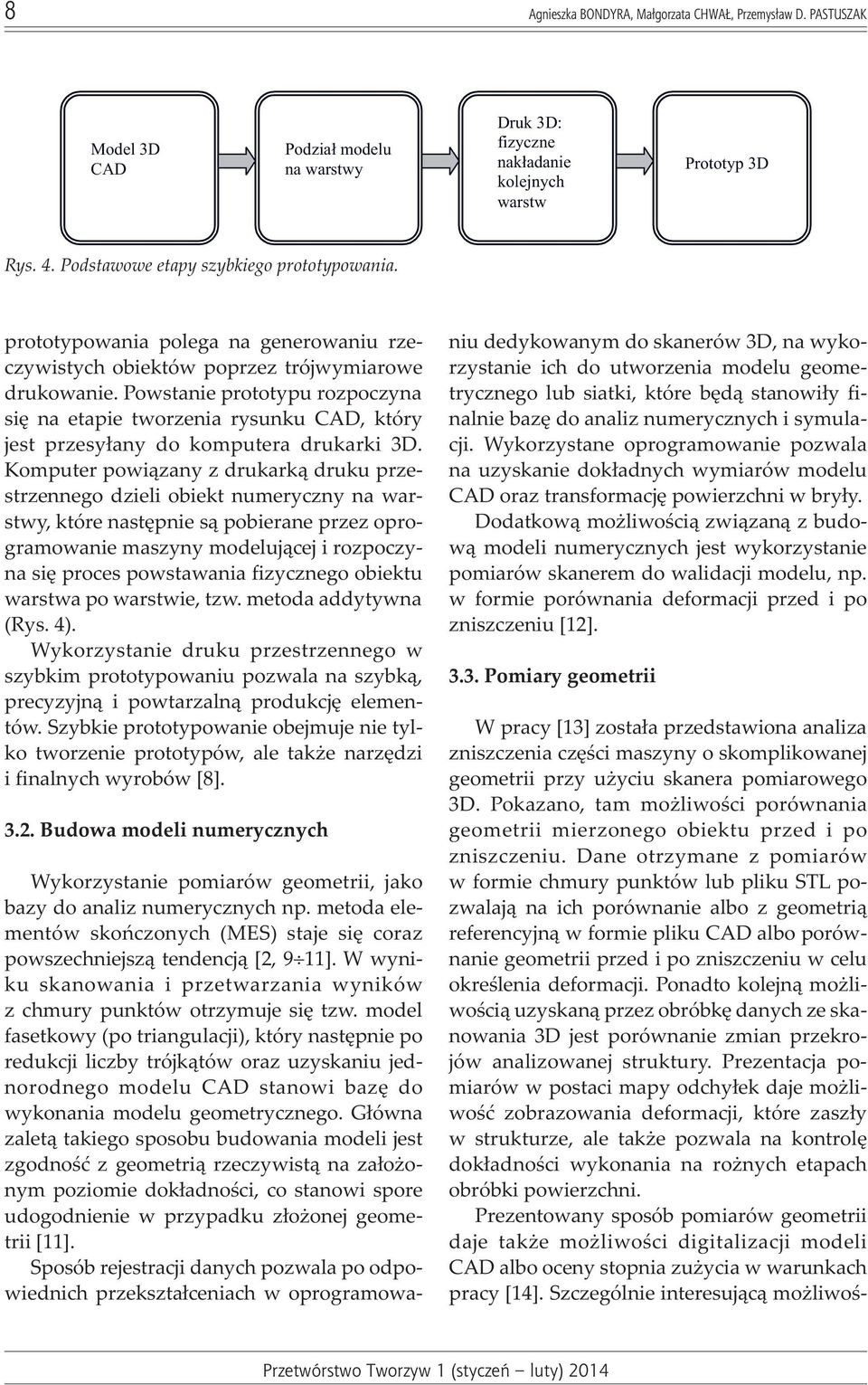 Powstanie prototypu rozpoczyna siê na etapie tworzenia rysunku CAD, który jest przesy³any do komputera drukarki 3D.