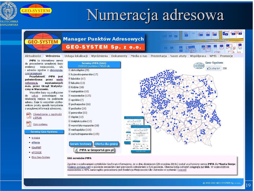 przestrzennej w oparciu o