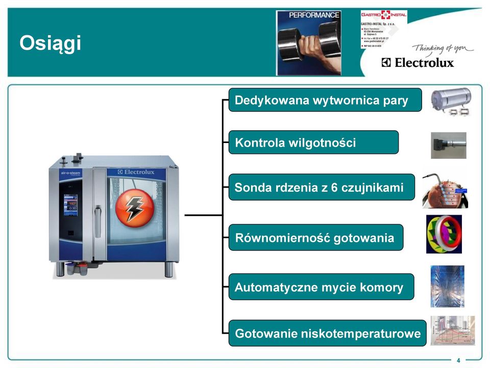 czujnikami Równomierność gotowania