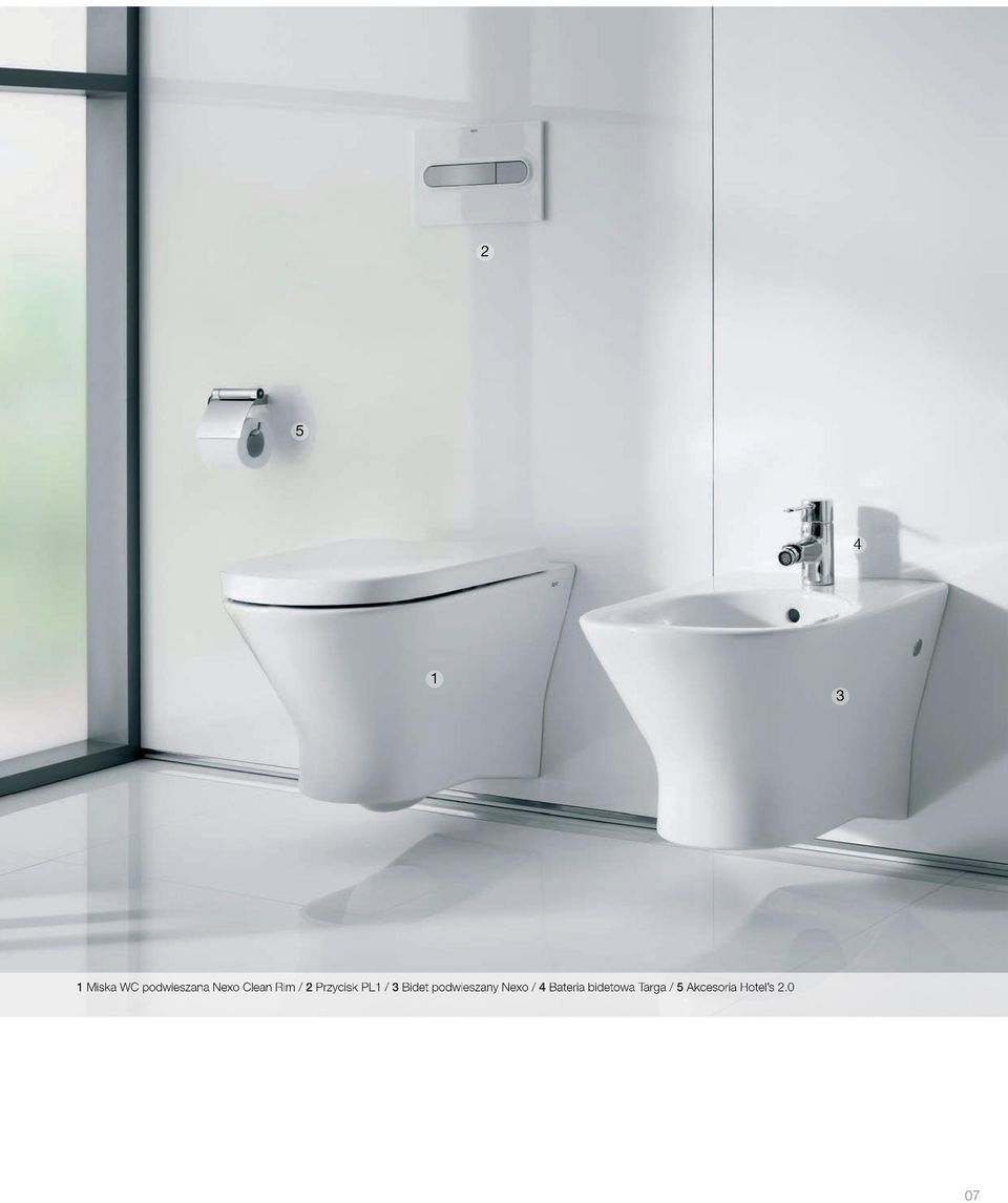 Bidet podwieszany Nexo / 4 Bateria