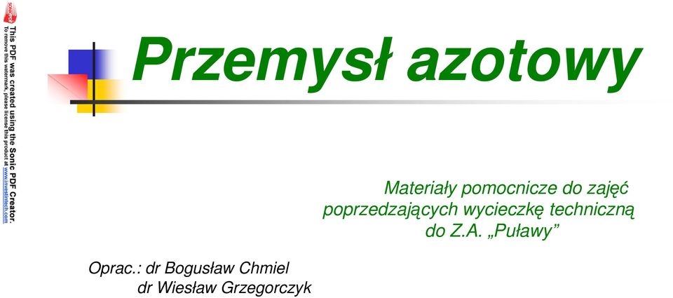 Grzegorczyk Materiały pomocnicze do