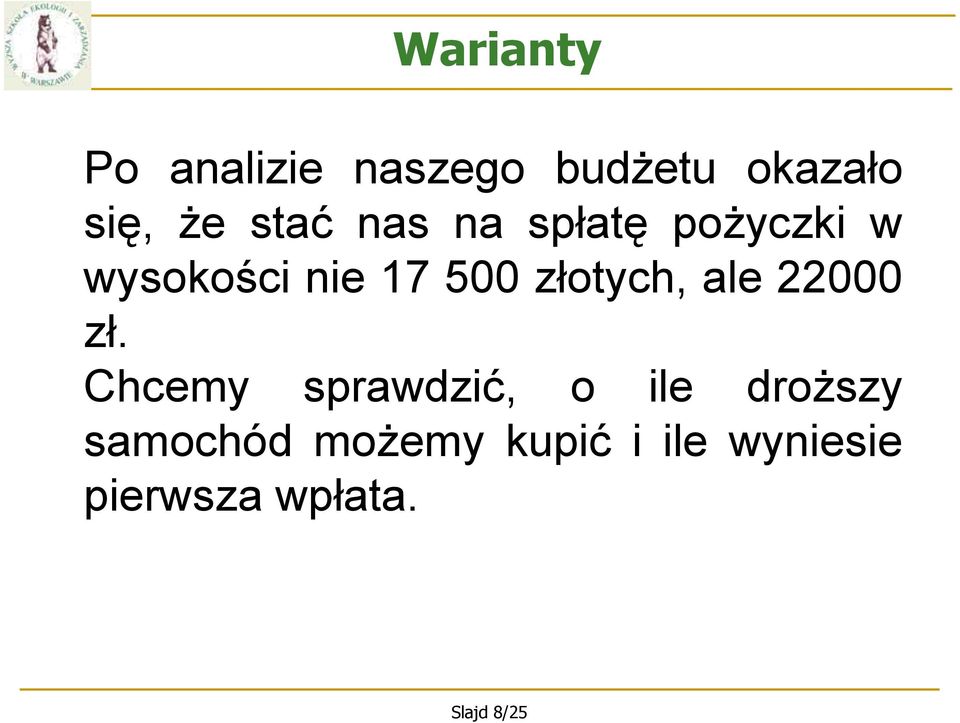 złotych, ale 22000 zł.