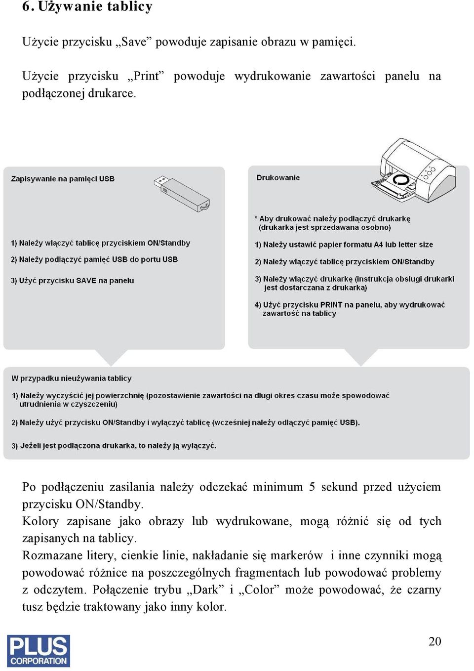 Po podłączeniu zasilania należy odczekać minimum 5 sekund przed użyciem przycisku ON/Standby.