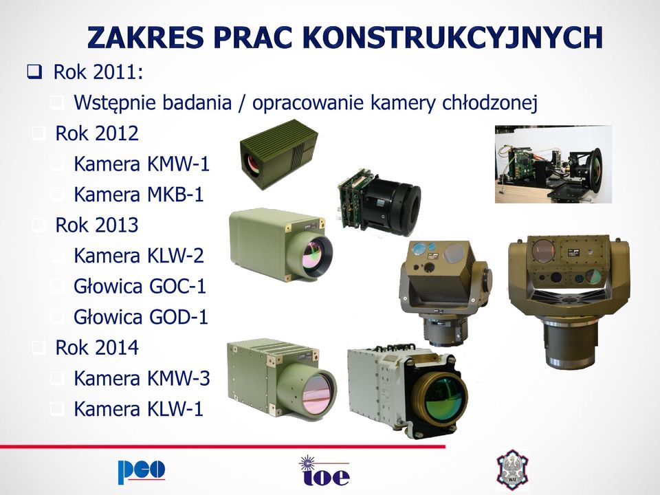 Kamera MKB-1 Rok 2013 Kamera KLW-2 Głowica