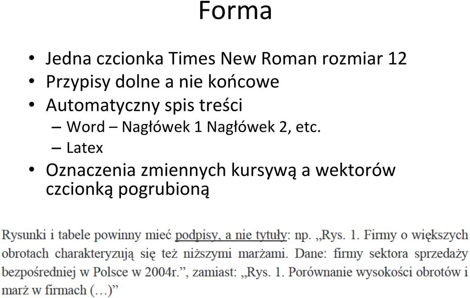 treści Word Nagłówek 1 Nagłówek 2, etc.