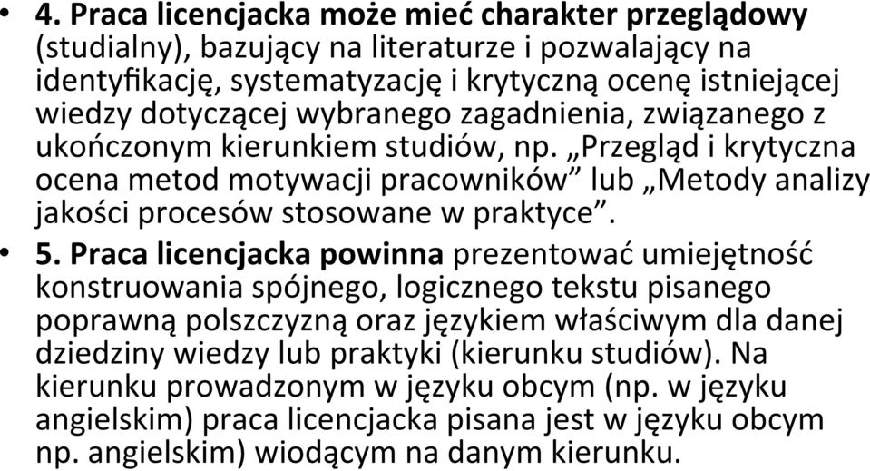 Przegląd i krytyczna ocena metod motywacji pracowników lub Metody analizy jakości procesów stosowane w praktyce. 5.