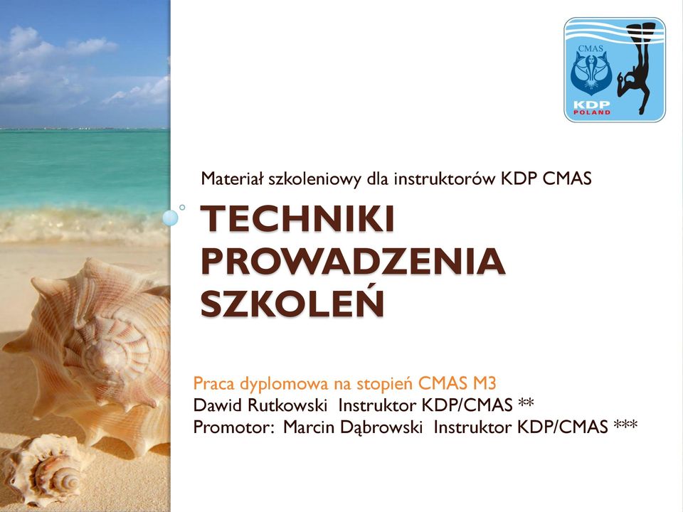 stopień CMAS M3 Dawid Rutkowski Instruktor