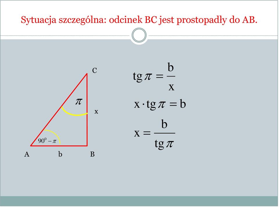 prostopadły do AB.
