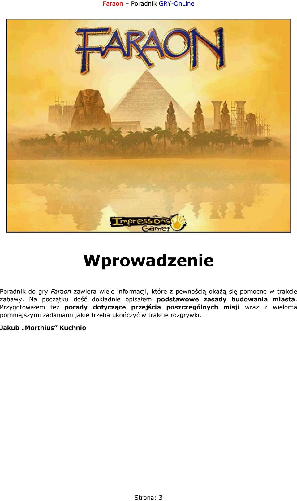 Na początku dość dokładnie opisałem podstawowe zasady budowania miasta.