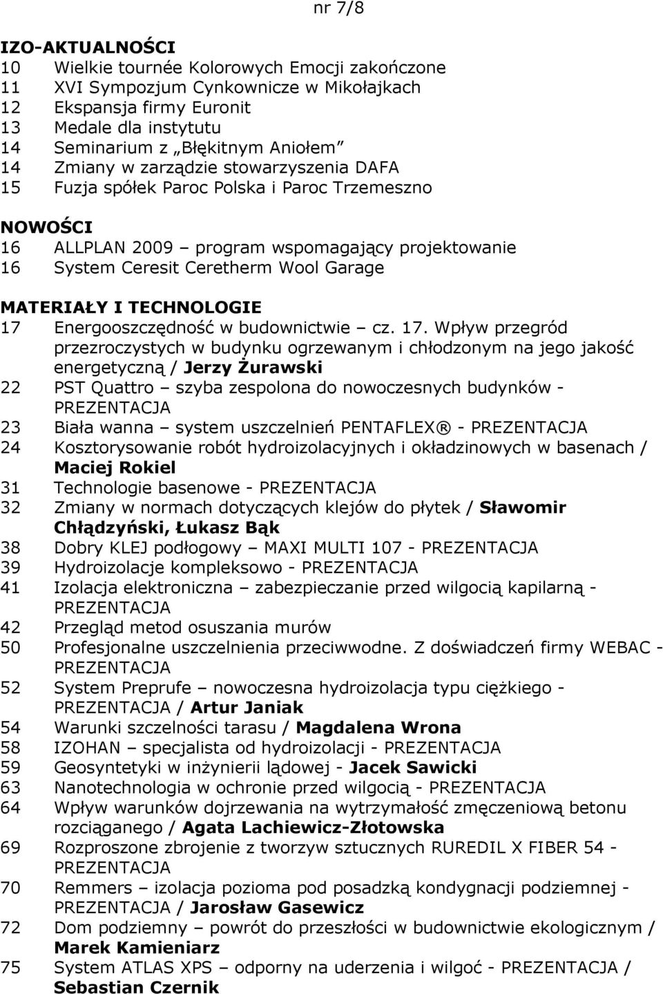 I TECHNOLOGIE 17 