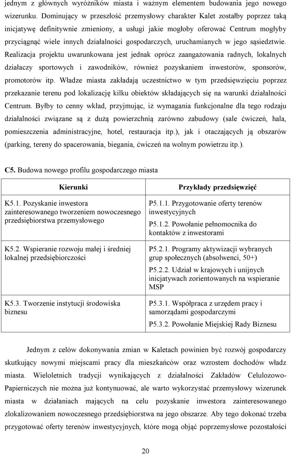 gospodarczych, uruchamianych w jego sąsiedztwie.