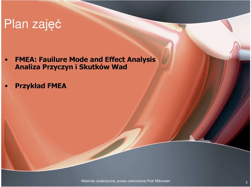 Skutków ad Przykład FMEA Materiały