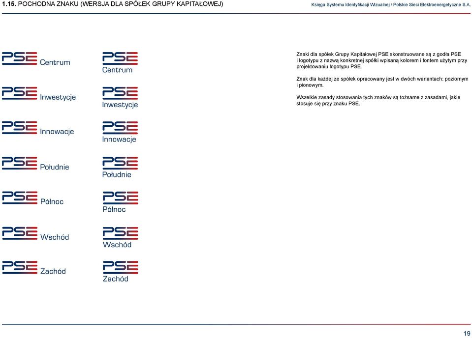 projektowaniu logotypu PSE.