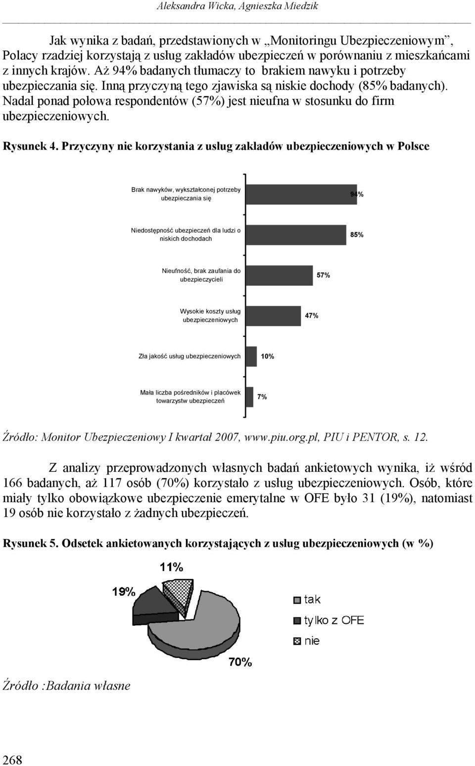 Nadal ponad połowa respondentów (57%) jest nieufna w stosunku do firm ubezpieczeniowych. Rysunek 4.