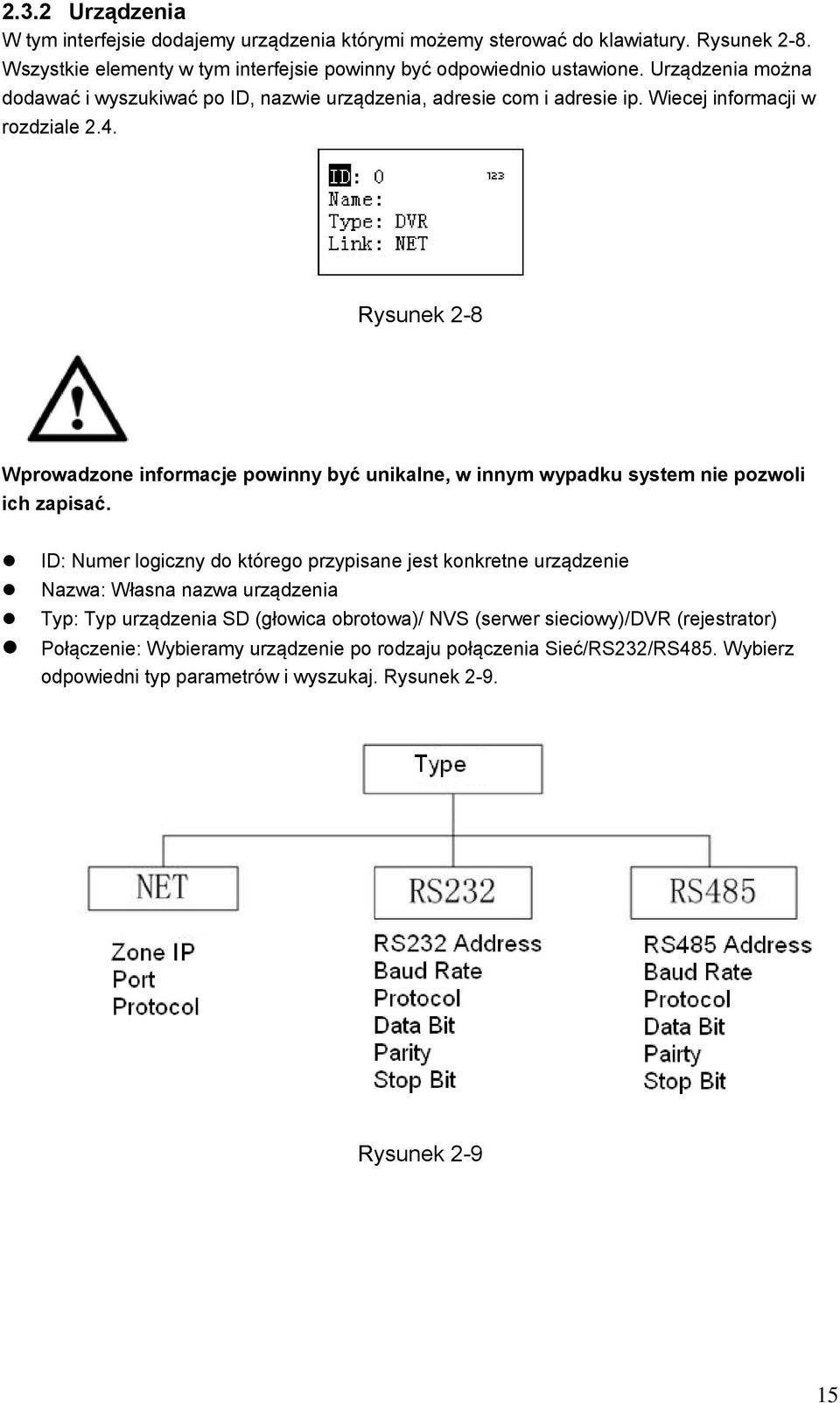 Rysunek 2-8 Wprowadzone informacje powinny być unikalne, w innym wypadku system nie pozwoli ich zapisać.