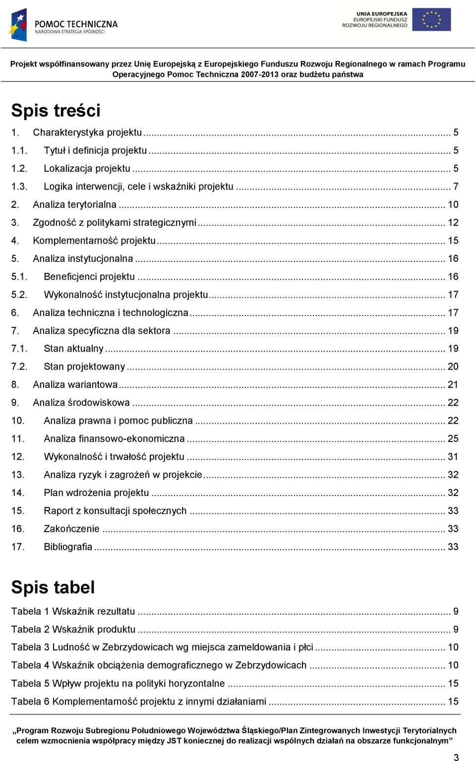 Analiza techniczna i technologiczna... 17 7. Analiza specyficzna dla sektora... 19 7.1. Stan aktualny... 19 7.2. Stan projektowany... 20 8. Analiza wariantowa... 21 9. Analiza środowiskowa... 22 10.