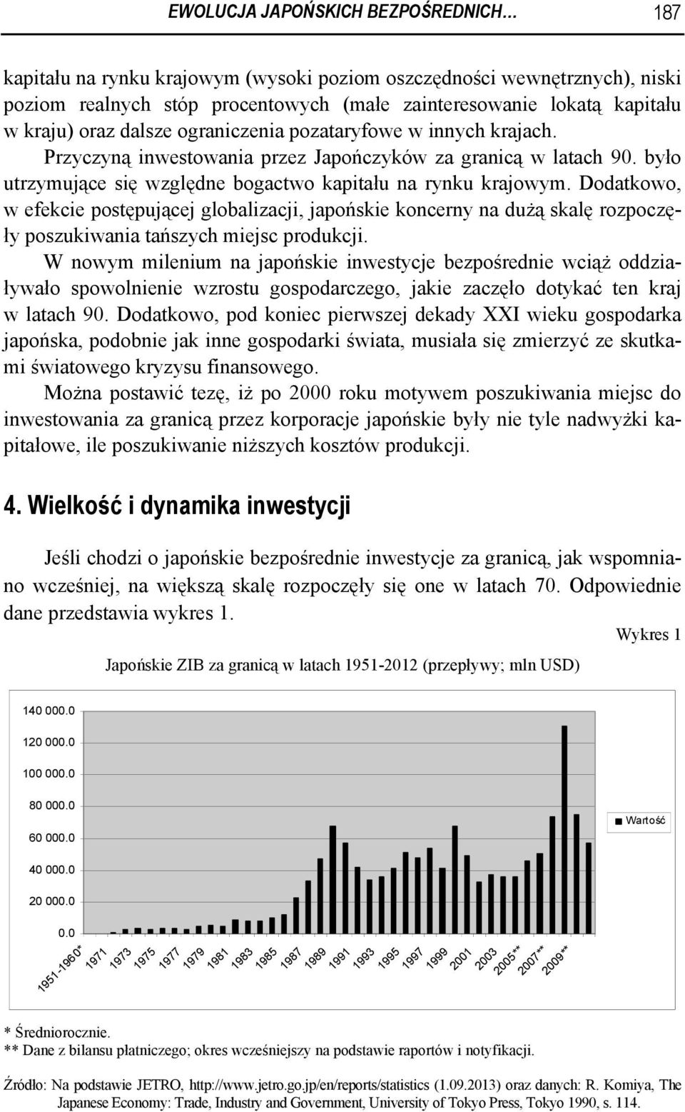 Dodatkowo, w efekcie postępującej globalizacji, japońskie koncerny na dużą skalę rozpoczęły poszukiwania tańszych miejsc produkcji.