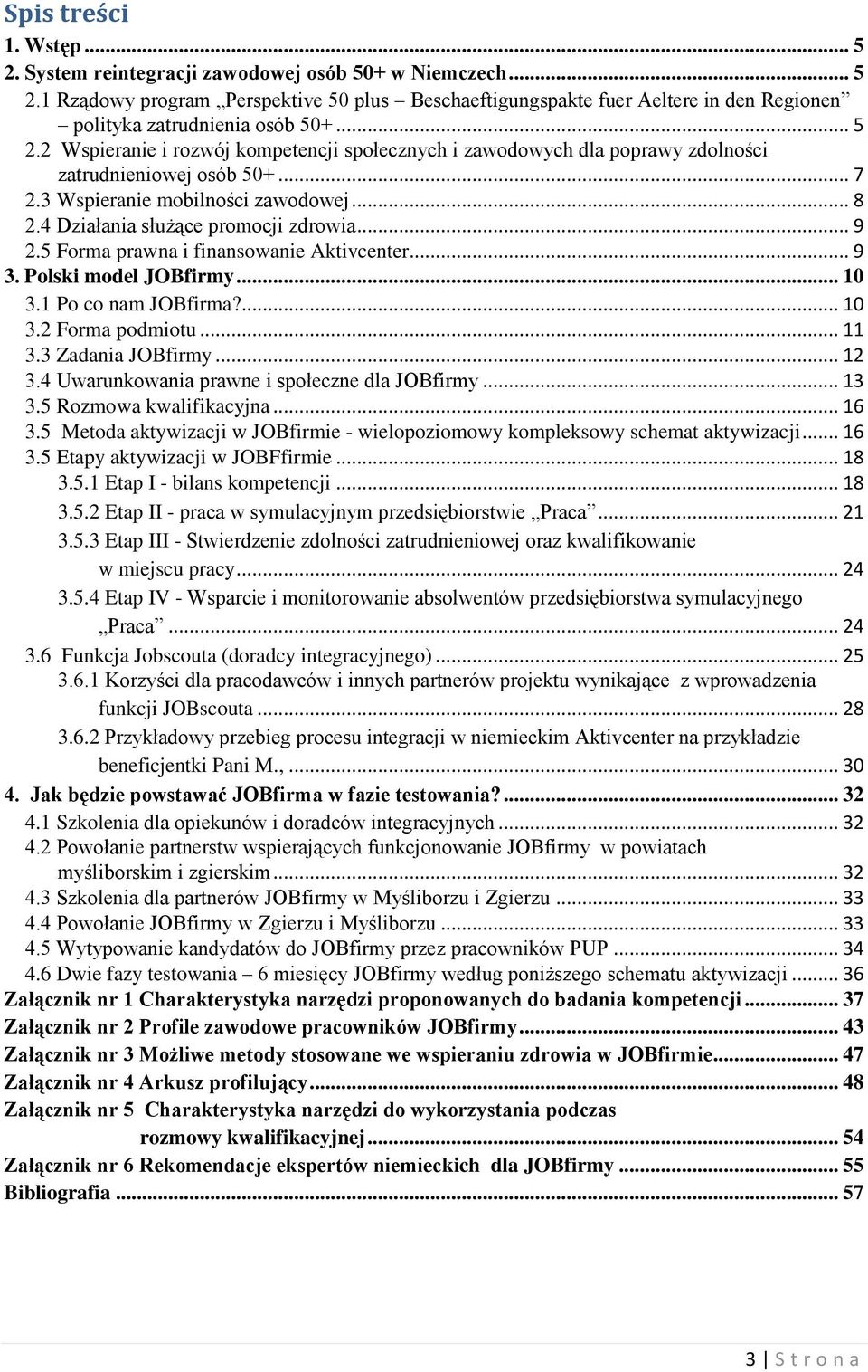 .. 9 2.5 Forma prawna i finansowanie Aktivcenter... 9 3. Polski model JOBfirmy... 10 3.1 Po co nam JOBfirma?... 10 3.2 Forma podmiotu... 11 3.3 Zadania JOBfirmy... 12 3.