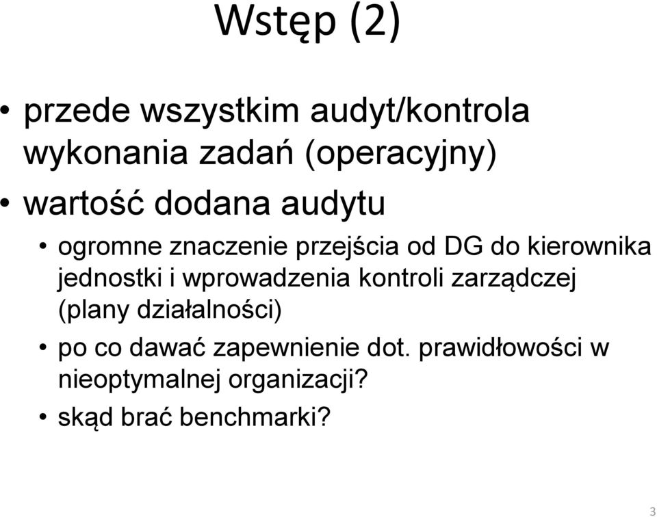 jednostki i wprowadzenia kontroli zarządczej (plany działalności) po co