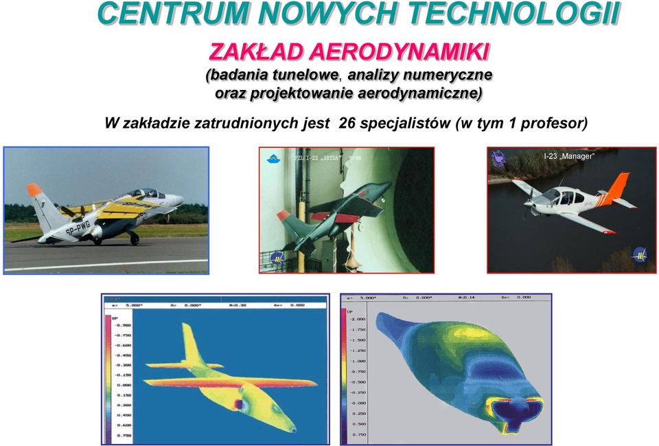 projektowanie aerodynamiczne) W zakładzie