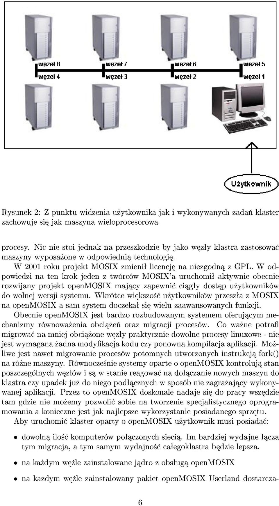 W odpowiedzi na ten krok jeden z twórców MOSIX'a uruchomiª aktywnie obecnie rozwijany projekt openmosix maj cy zapewni ci gªy dost p u»ytkowników do wolnej wersji systemu.