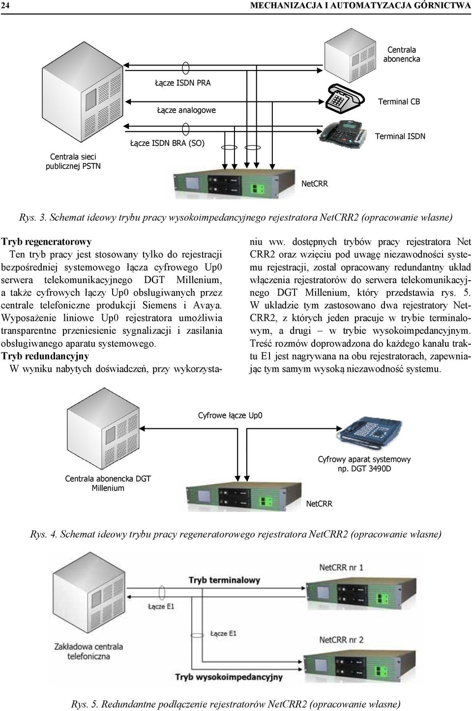 cyfrowego Up0 serwera telekomunikacyjnego DGT Millenium, a także cyfrowych łączy Up0 obsługiwanych przez centrale telefoniczne produkcji Siemens i Avaya.
