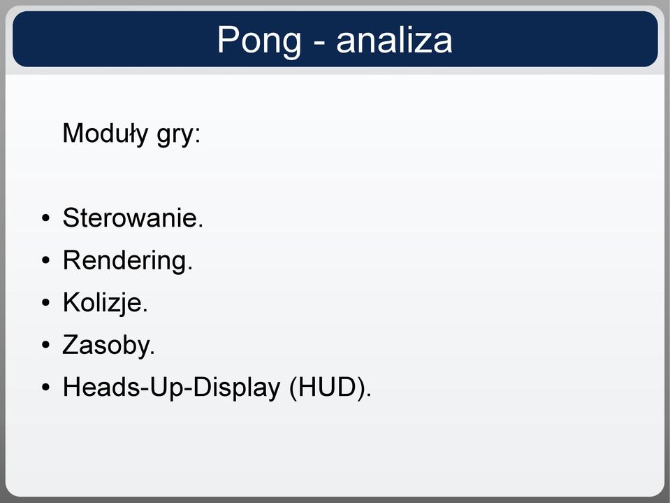 Rendering. Kolizje.