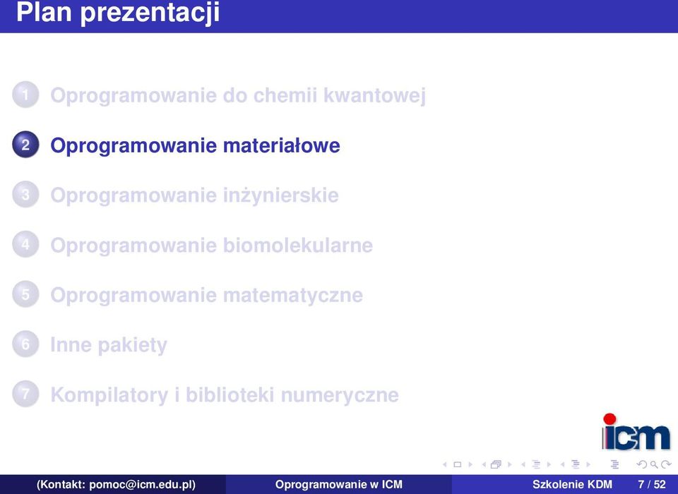 5 Oprogramowanie matematyczne 6 Inne pakiety 7 Kompilatory i biblioteki