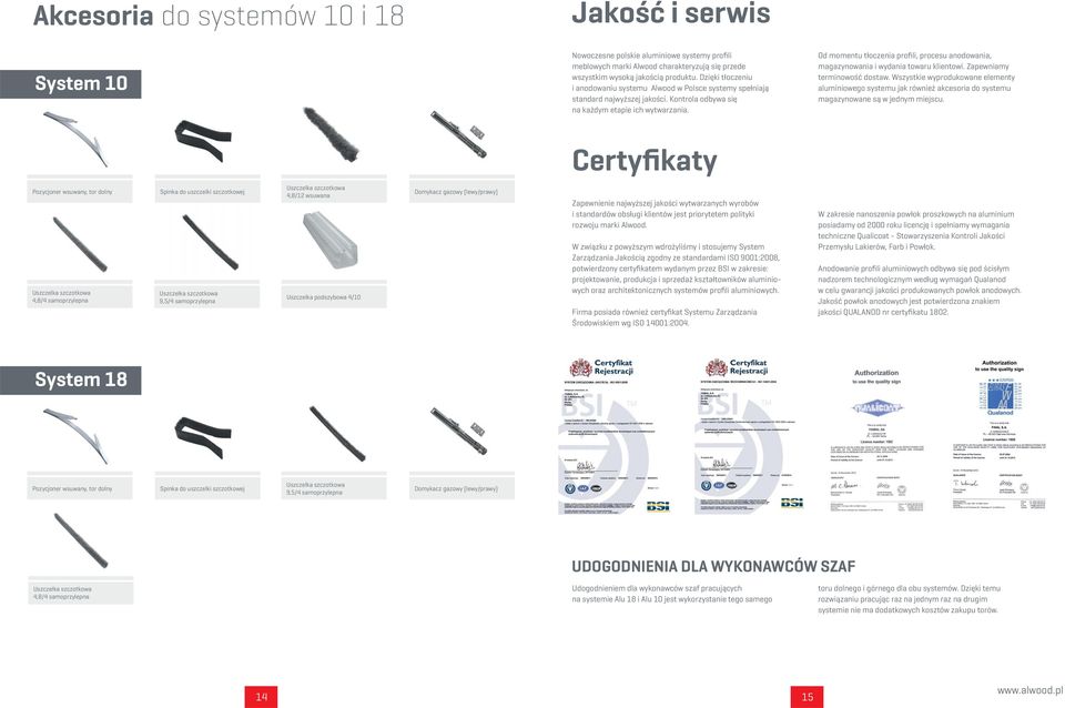 Od momentu tłoczenia profili, procesu anodowania, magazynowania i wydania towaru klientowi. Zapewniamy terminowość dostaw.