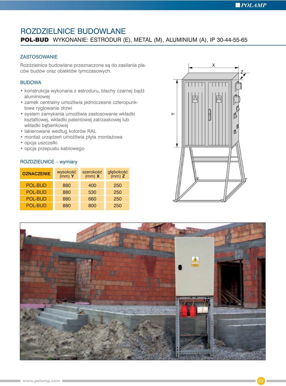 Z konstrukcja wykonana z estroduru, blachy czarnej bàdê aluminiowej zamek centralny umo liwia jednoczesne czteropunktowe ryglowanie drzwi system