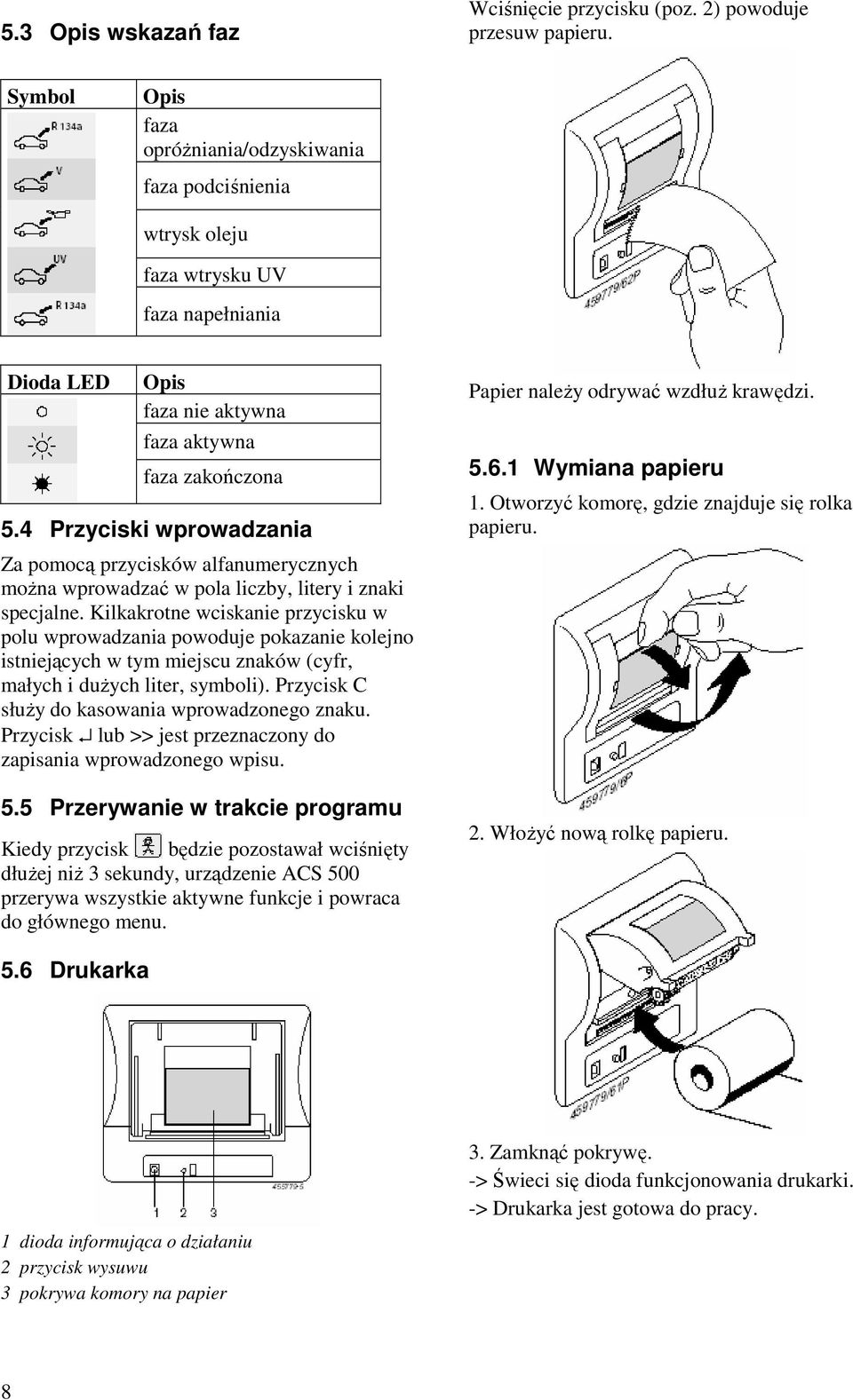 4 Przyciski wprowadzania Za pomocą przycisków alfanumerycznych moŝna wprowadzać w pola liczby, litery i znaki specjalne.