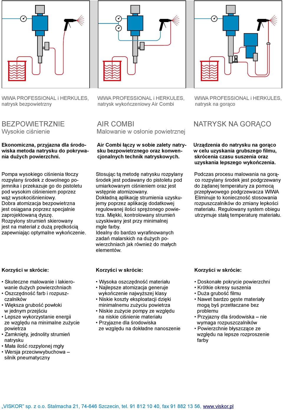 Air Combi łączy w sobie zalety natrysku bezpowietrznego oraz konwencjonalnych technik natryskowych.