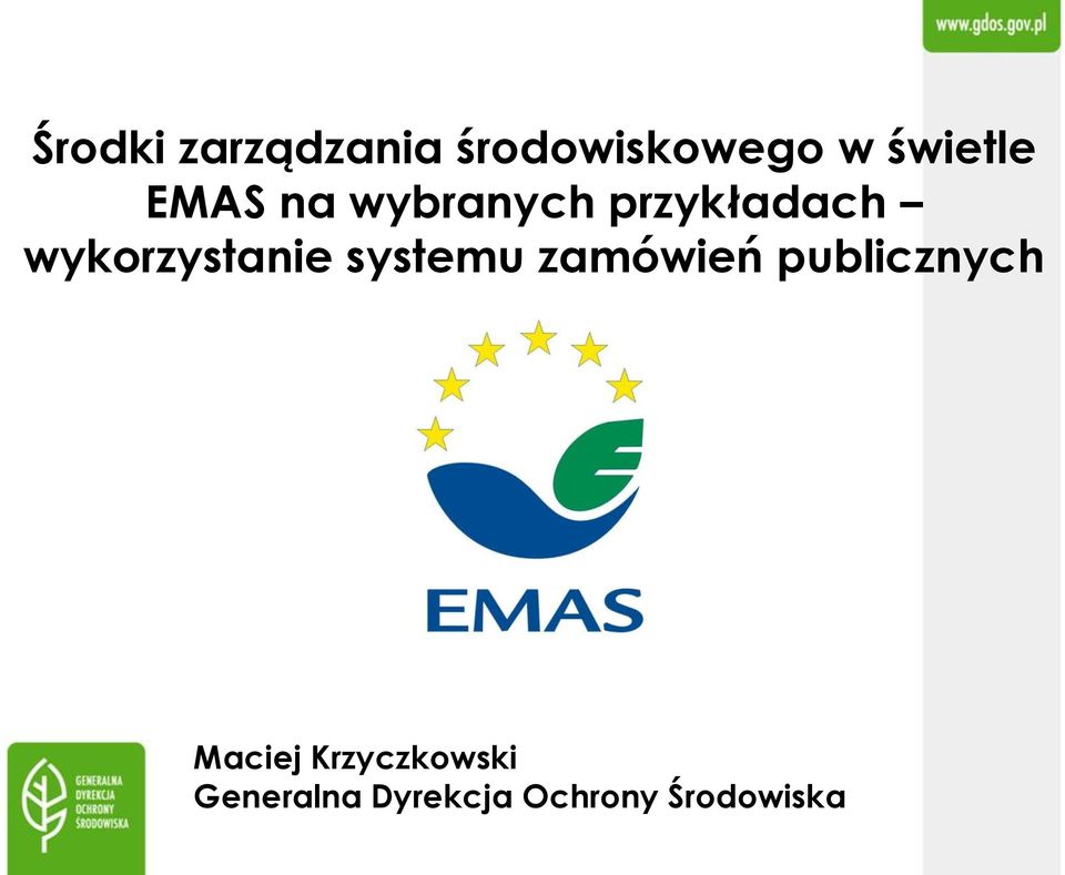 systemu zamówień publicznych Maciej