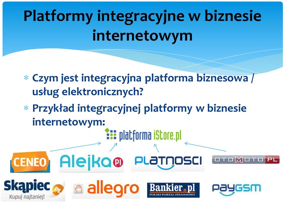 platforma biznesowa / usług