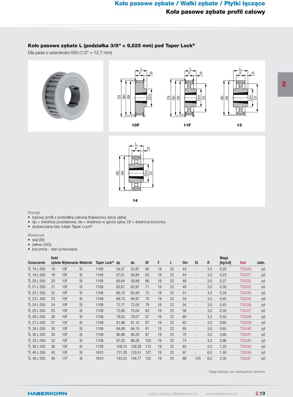 T 18 050 18 10 St 1108 54,57 53,81 60 19 44-3,0 0,0 T3534 szt T 19 050 19 10 St 1108 57,61 56,84 63 19 44-3,0 0,3 T3537 szt T 0 050 0 10 St 1108 60,64 59,88 66 19 48-3,0 0,7 T3533 szt T 1 050 1 10 St